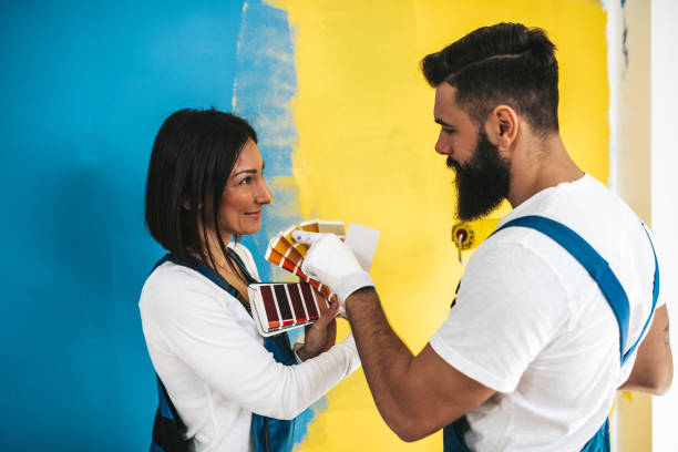 istock Home renovation and wall painting 1370036966
