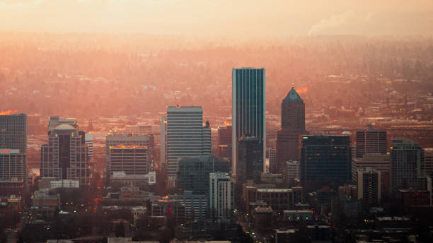istock Sunrise over Downtown Portland Oregon 1370040094