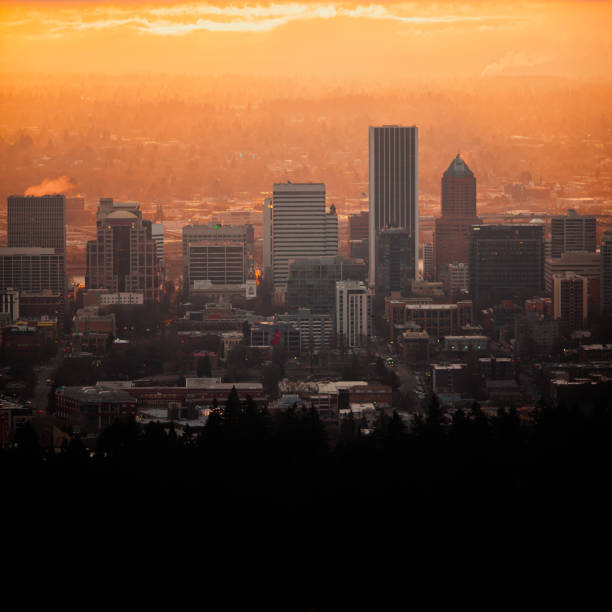 istock Sunrise over Downtown Portland Oregon 1370040107