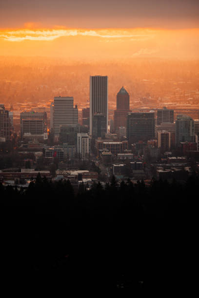 istock Sunrise over Downtown Portland Oregon 1370040109
