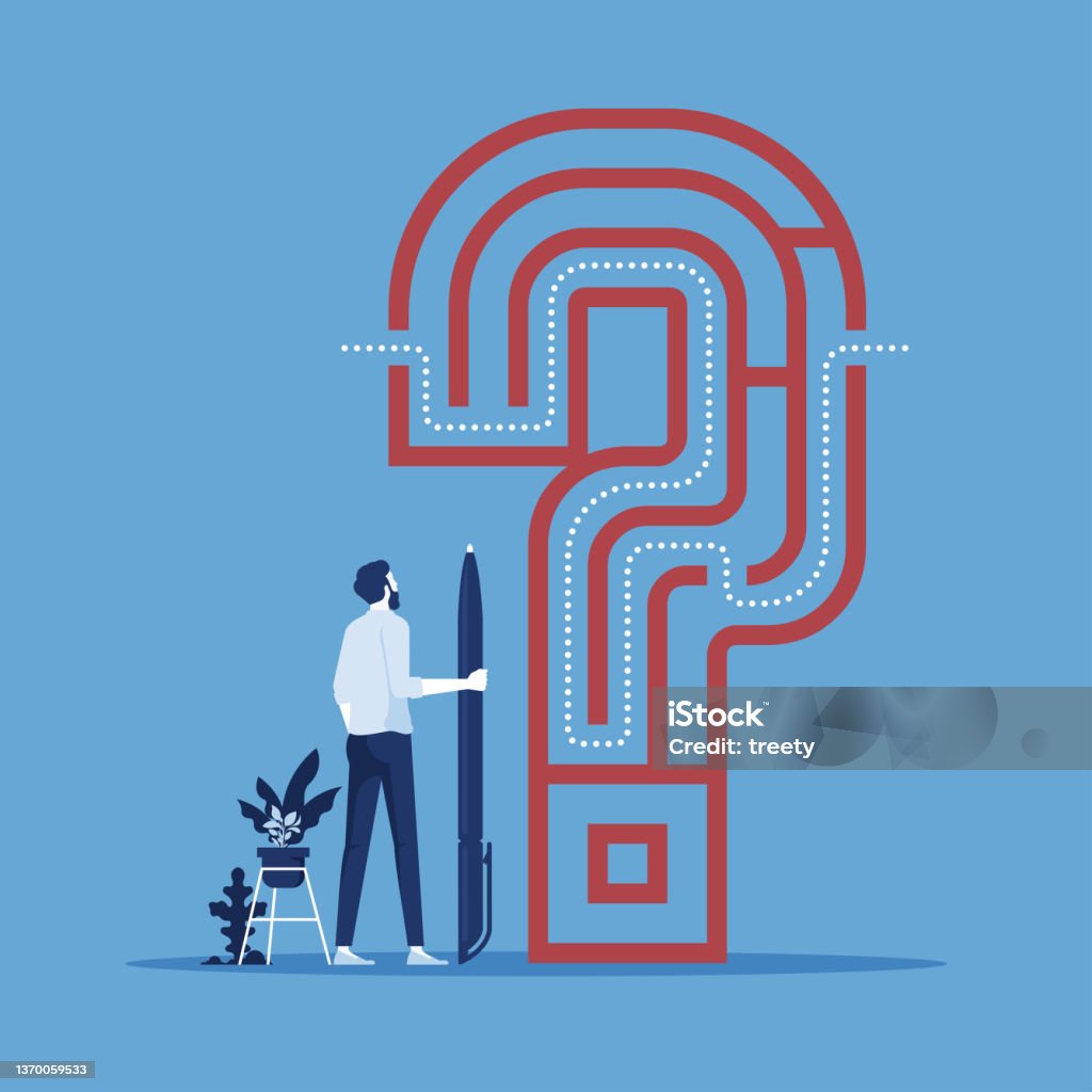 Image Represent Problem Problem Solving Concept Illustration With Question Mark Stock ...