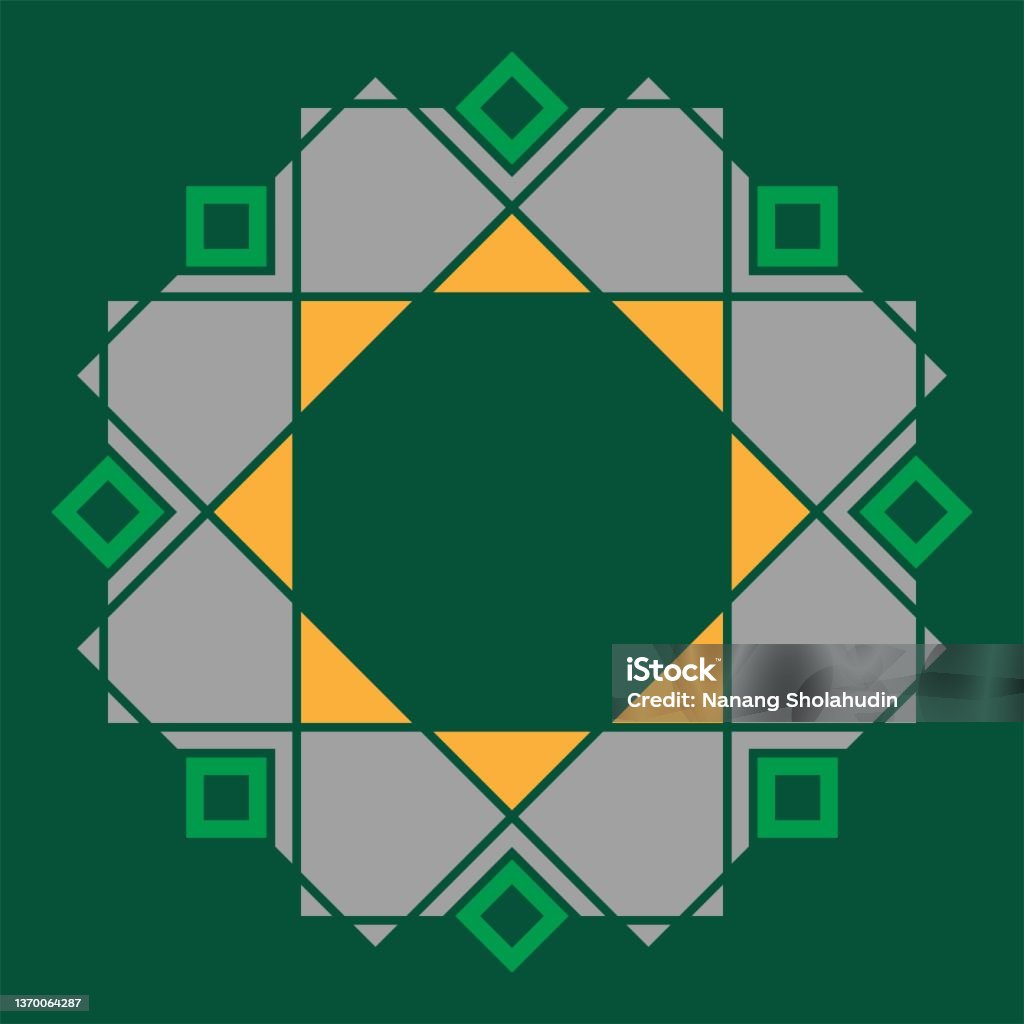 Islam Octogram Islamic Ornament Simple Sign Arabic Octagon Shape Vector Stock ...