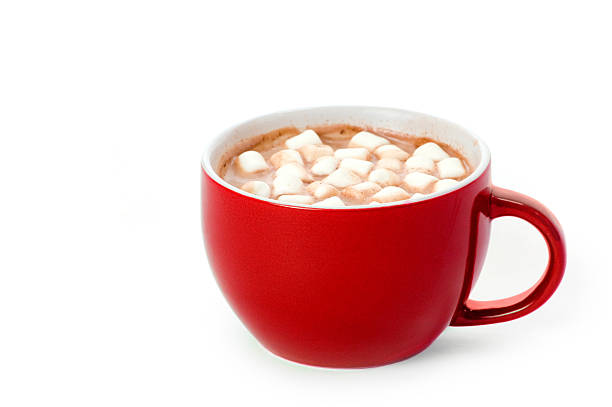 Red Cup of Cocoa stock photo