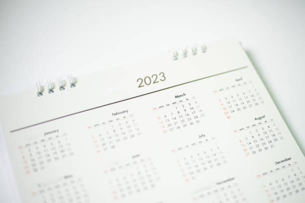 istock Close up calendar 2022 in planning concept. 1370067442