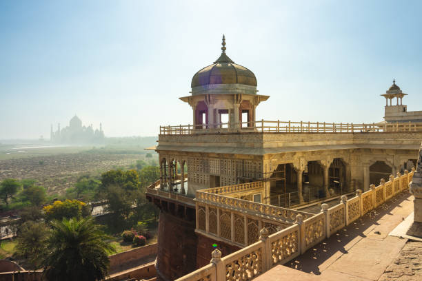 istock Taj Mahal in agra, india 1370067842