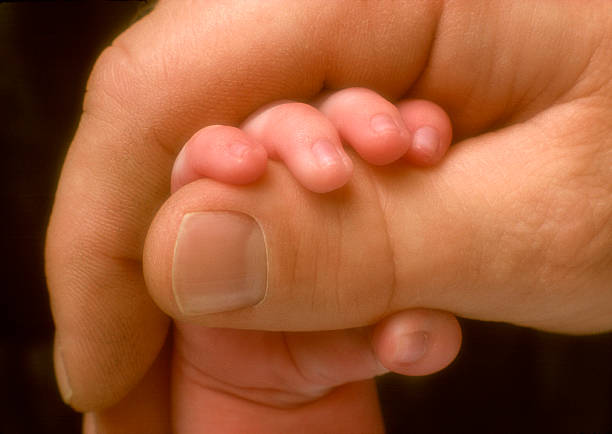 Infant's Tiny Hand stock photo