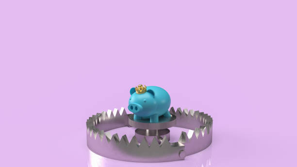 istock The piggy bank on trap for business concept 3d rendering 1370073113