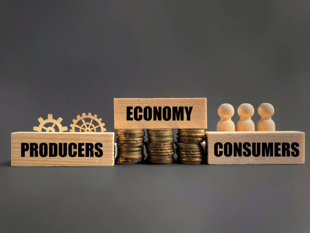 Economic System Concept stock photo