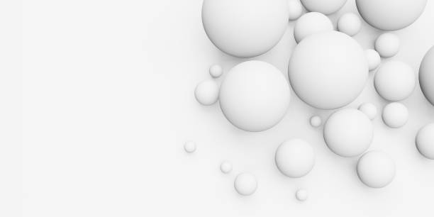 istock Circle abstract free floating ball Glossy geometric background 3d illustration 1370083482