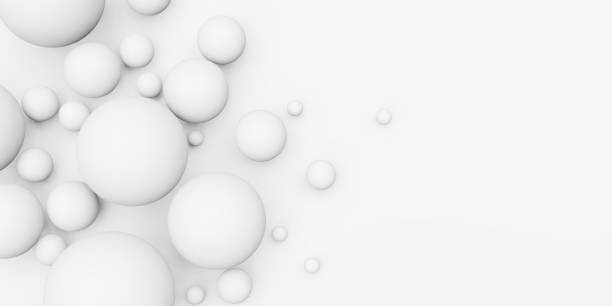 istock Circle abstract free floating ball Glossy geometric background 3d illustration 1370083483