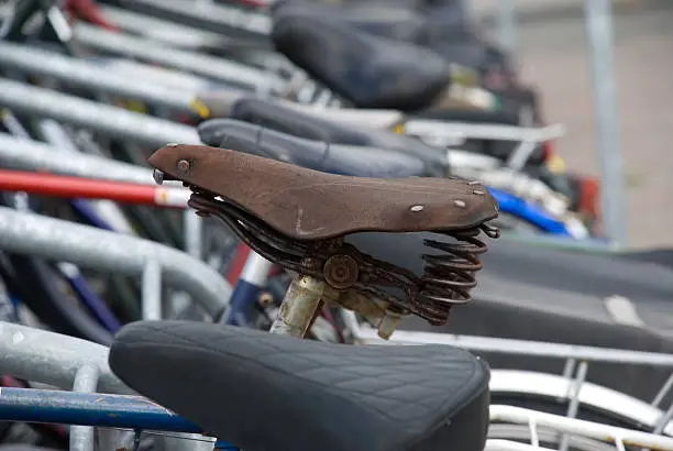 Photo of leather saddle