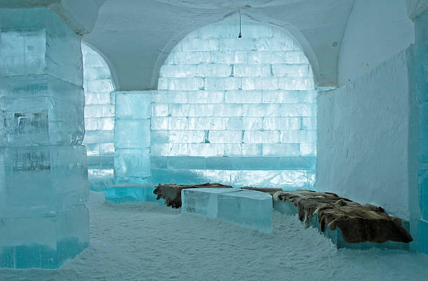icehotel - many glacier hotel fotografías e imágenes de stock