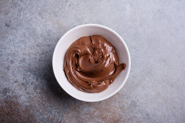 istock Delicious chocolate cream or brown nut butter, paste as ingredient 1370098094
