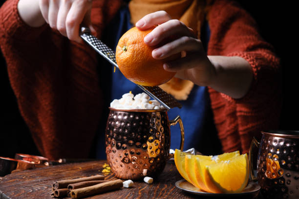 istock Serving hot chocolate in copper mug 1370100454