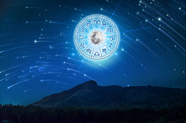 istock Zodiac signs inside of horoscope circle. 1370105976