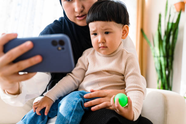 istock Telemedicine with Sick Child 1370108407