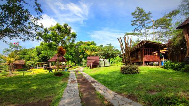 istock Beautiful Grassland Village View 1370108818