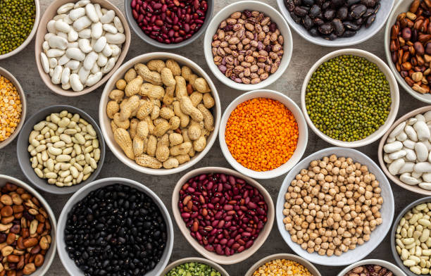 istock Different types of legumes in bowls 1370119552