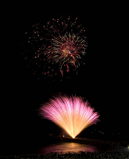 Capodanno Fuochi d'artificio - foto stock