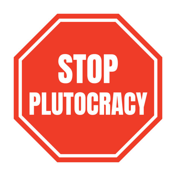 Stop plutocracy symbol icon Stop plutocracy symbol icon plutocracy stock illustrations