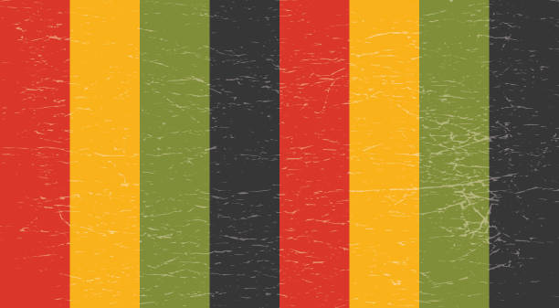 Pan-Africanism Background. Pan African Flag wallpaper. vector art illustration