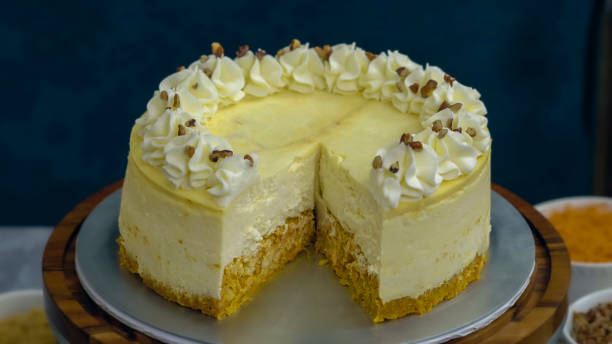 istock carrot cheesecake. carrot cake. 1370137666