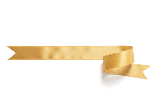 istock A roll gold ribbon isolated on white 1370139673
