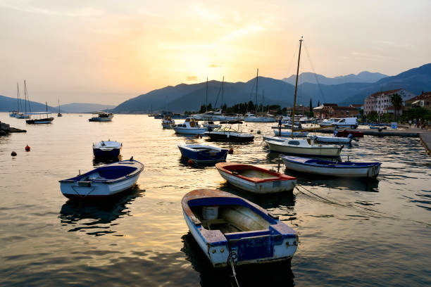 istock marina in Tivat on cloudy day, Montenegro 1370145469