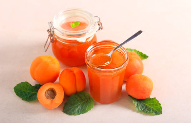 istock Fresh homemade apricot jam 1370145626