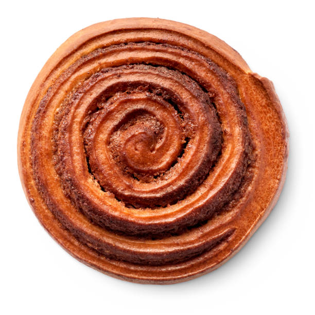 istock Traditional round cinnamon baked roll 1370151591