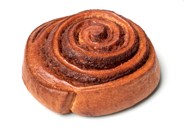 istock Traditional round cinnamon baked roll 1370151644