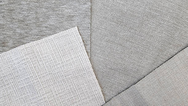 istock catalog of interior luxury fabric sample chart showing multi texture and pattern of fabric in grey color tone. interior drapery or upholstery sample. clothing background with space for design. 1370161656