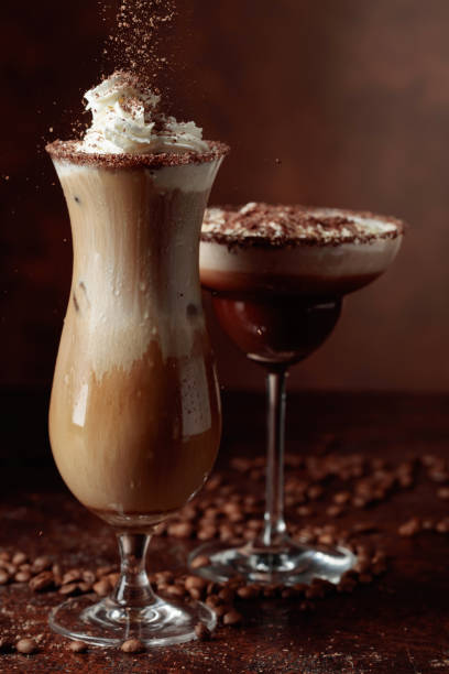 istock Cold coffee and chocolate cocktails. 1370167629