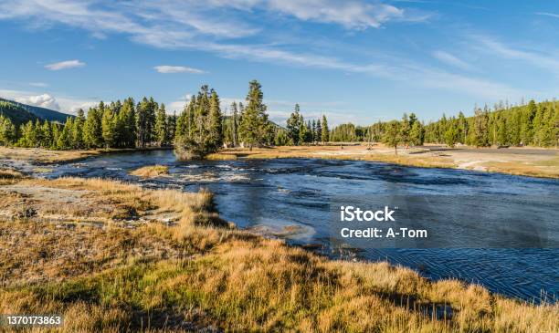 Firehole River In Yellowstone National Park Stock Photo - Download Image Now - Montana - Western USA, Madison River, Wild West