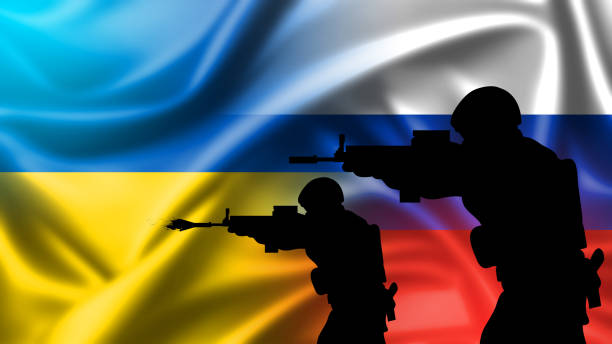 Conflict between Russia and Ukraine. Russia-Ukraine relations. stock photo