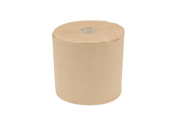 istock Roll of paper napkins on a white background 1370183618
