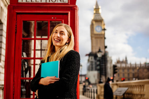 istock Happy female student in London 1370187226