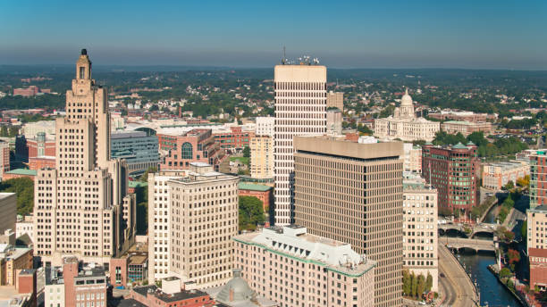 istock Downtown Providence, RI- Aerial 1370189483