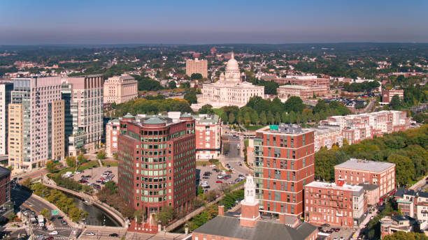 istock Downtown Providence, Rhode Island- Aerial 1370189485