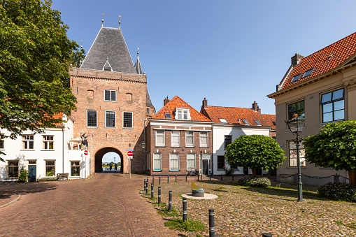 Koornmarktspoort city gate in the hanseatic city of Kampen.