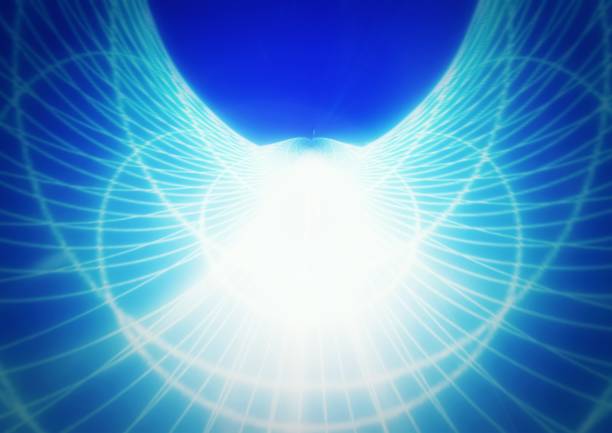 Abstract background of optical vortex in the concept of technology