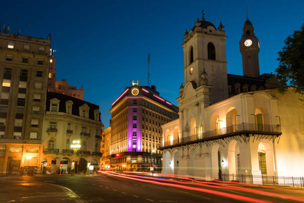 istock Plaza de Mayo in Buenos Aires at dusk 1370204568