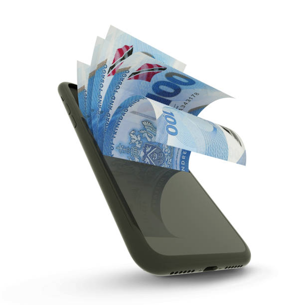istock 3D rendering of Philippine peso notes inside a mobile phone isolated on white background 1370206924
