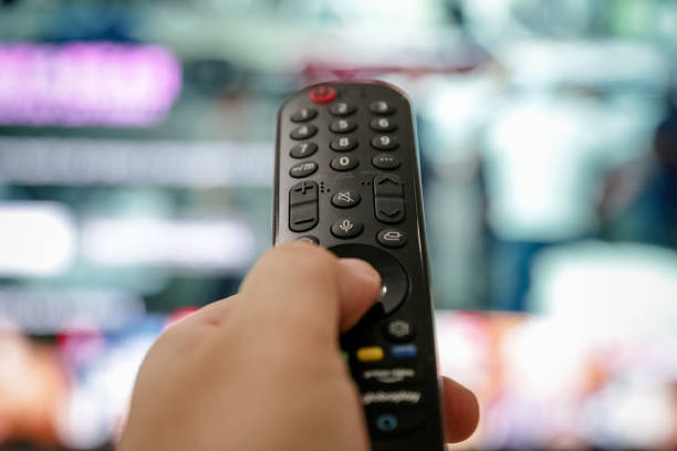 istock TV control for watching series and movies. 1370207687
