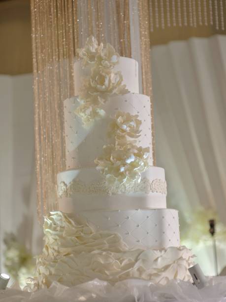 istock A large wedding cake with luxury decorations 1370207765