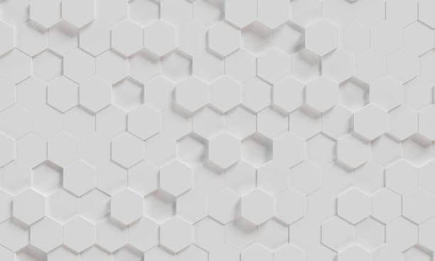 istock 3D Rendering Top View Numerous Hexagon 3D illustration Background 1370213589