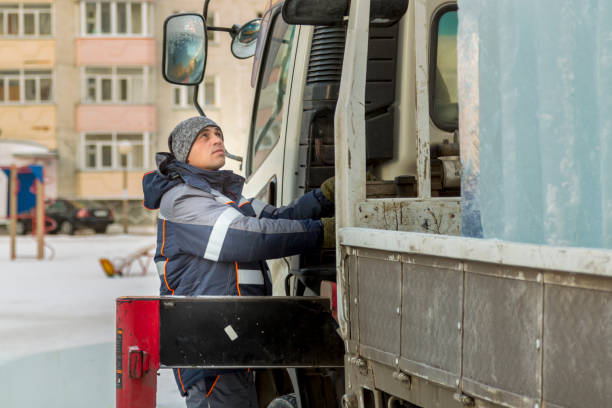 istock Portrait of a hydraulic crane operating worker 1370214580