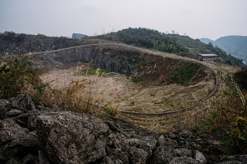 Abandoned mine in Yintian mountain