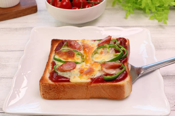 istock Pizza toast with lots of cheese. 1370230798