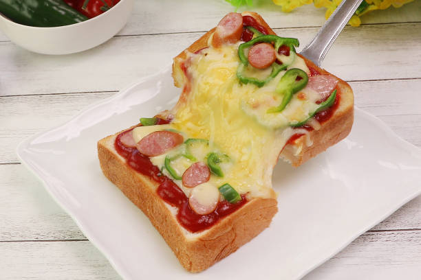 istock Pizza toast with lots of cheese. 1370230805
